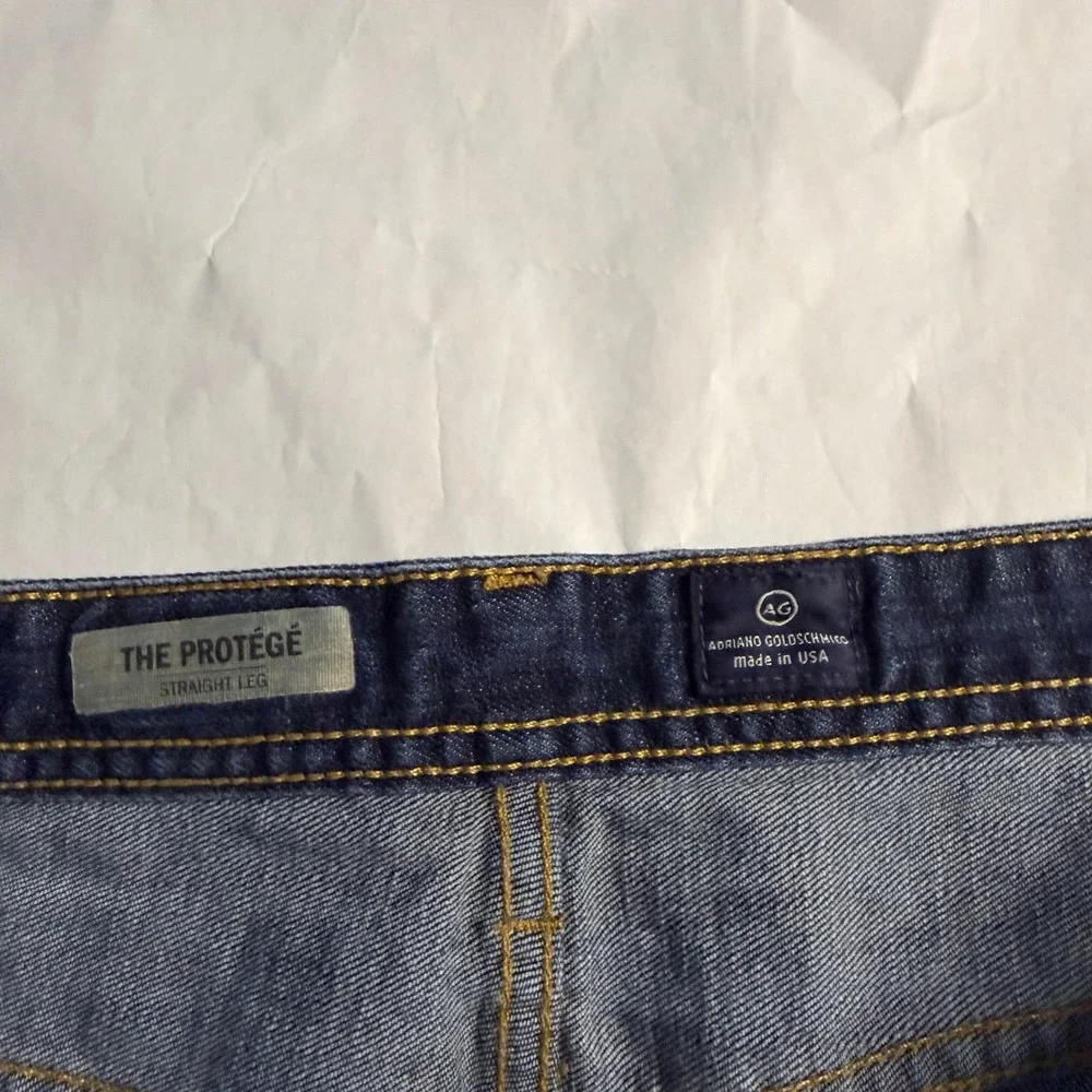 AG Adriano Goldschmied Protege Straight Leg Jeans Mens Indigo Dark Wash 38x30‎